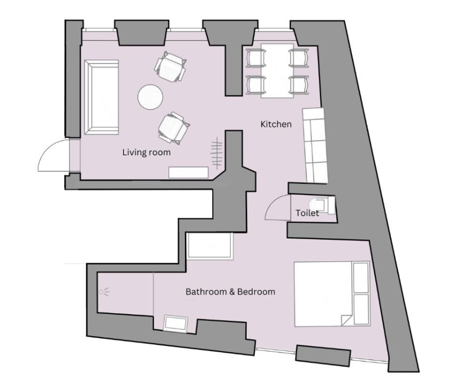 Charming 45M2 Apartment In Heart Of غراتس المظهر الخارجي الصورة